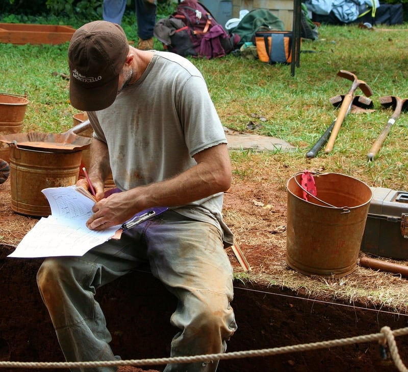 Archaeology Trowel Digging